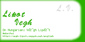 lipot vegh business card